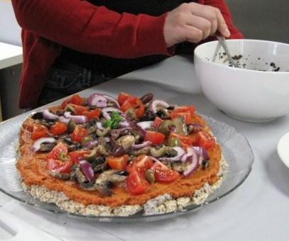 Pizzan valmistusta